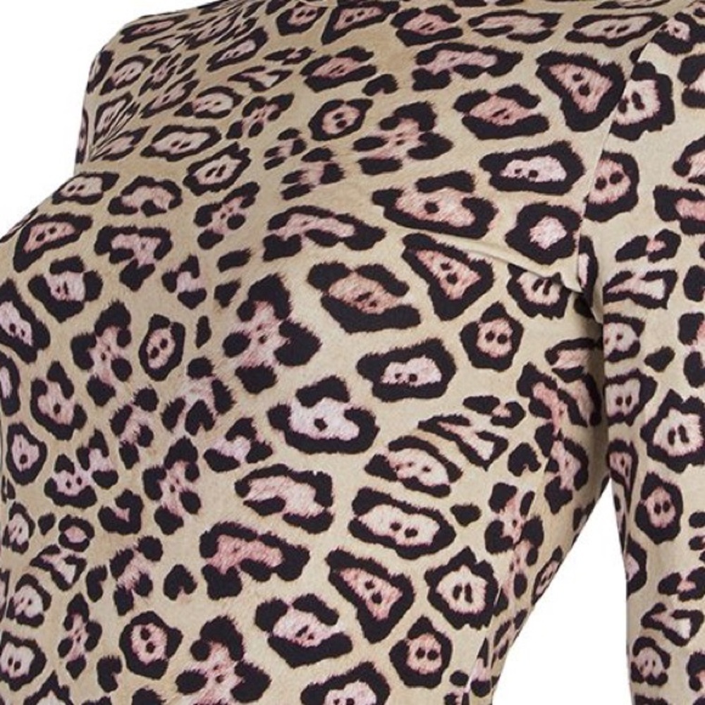NEW! GIVENCHY Collection Jaguar Leopard Midi Dress - Picture 8 of 16